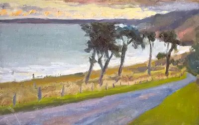 Esquisse d'une plage bretonne