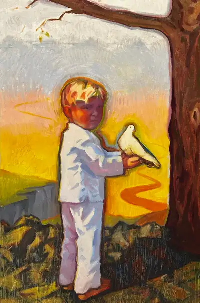 L'enfant et la colombe
