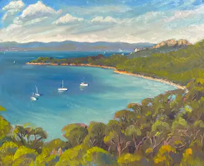 Vue du fort de Porquerolles