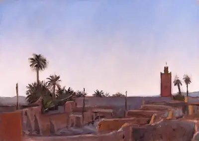 Vue sur l'oasis de Tighmert